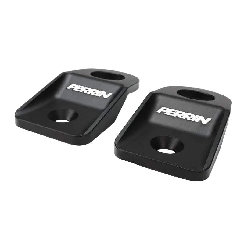 PERRIN 08-14 Subaru WRX/STI / 08-11 Impreza / 08-10 Outback Upper Radiator Bracket Set - Black - Perrin Performance PSP-ENG-5