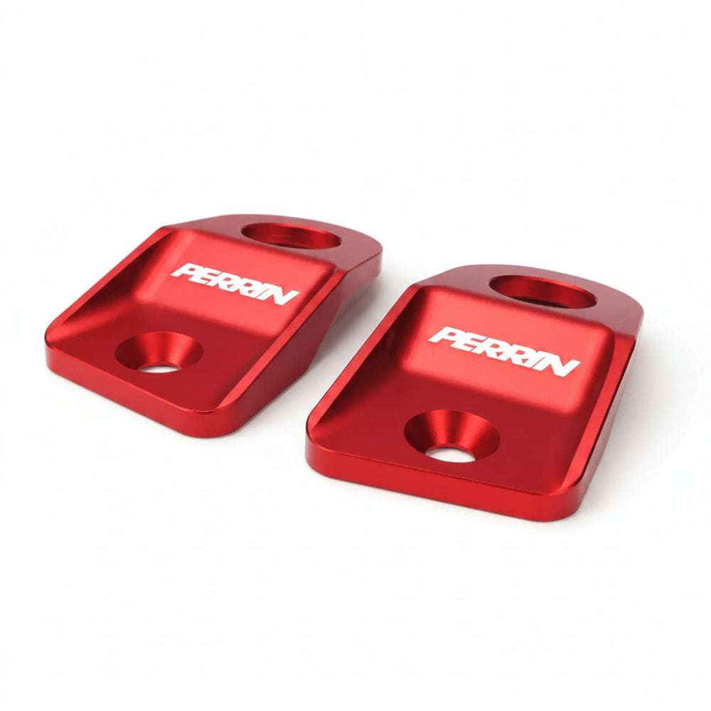 PERRIN 15-21 Subaru WRX/STI / 13-17 Crosstrek / 12-16 Impreza Upper Radiator Bracket Set - Red - Perrin Performance PSP-ENG-5