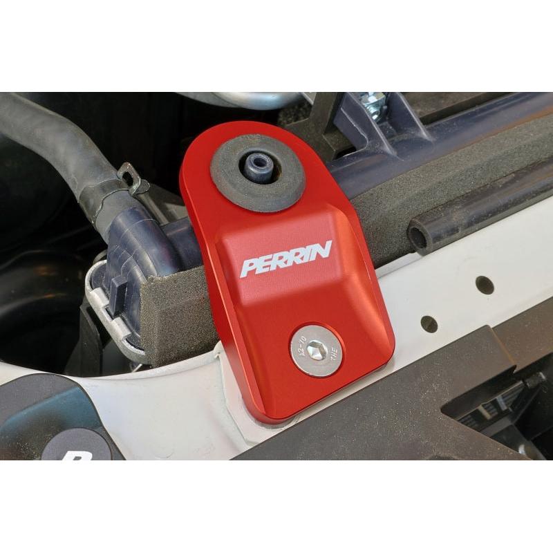 PERRIN 15-21 Subaru WRX/STI / 13-17 Crosstrek / 12-16 Impreza Upper Radiator Bracket Set - Red - Perrin Performance PSP-ENG-5