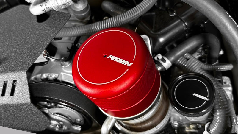 Perrin 2015+ Subaru WRX/STI Oil Filter Cover - Red - Perrin Performance PSP-ENG-716RD