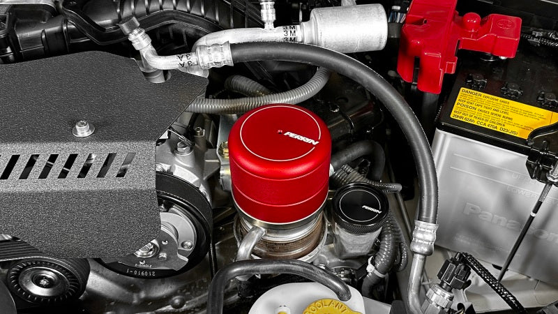 Perrin 2015+ Subaru WRX/STI Oil Filter Cover - Red - Perrin Performance PSP-ENG-716RD