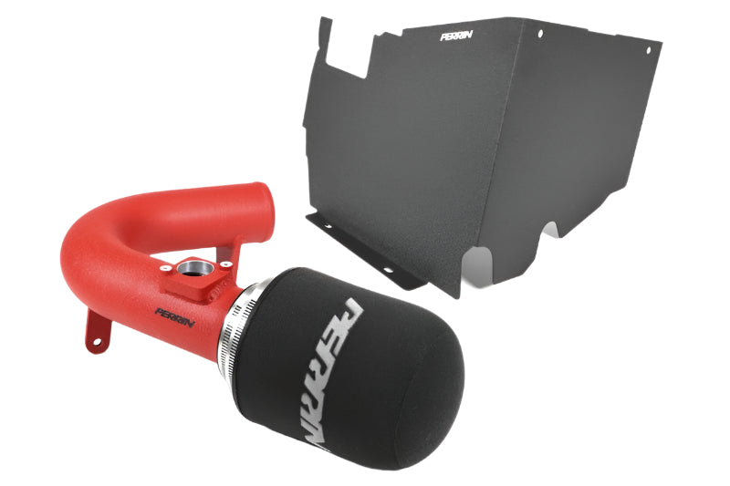 Perrin 22-24 Subaru WRX Cold Air Intake w/ Heatshield - Red - Perrin Performance PSP-INT-328RD