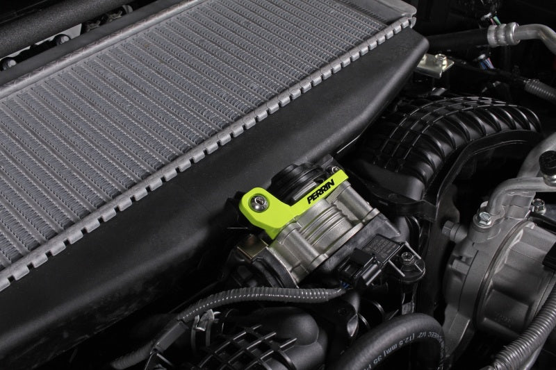 Perrin 2022+ Subaru WRX/19-23 Ascent/Legacy/Outback Top Mount Intercooler Bracket - Neon Y - Perrin Performance PSP-ITR-331NY