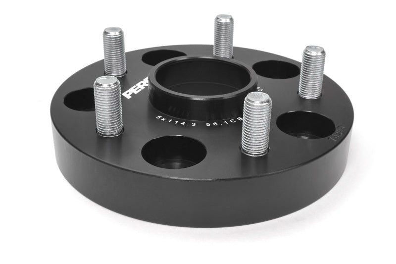 Perrin Subaru 25mm Wheel Spacers 5x114.3 BP w/56mm Hub - Black - Perrin Performance PSP-WHL-025BK