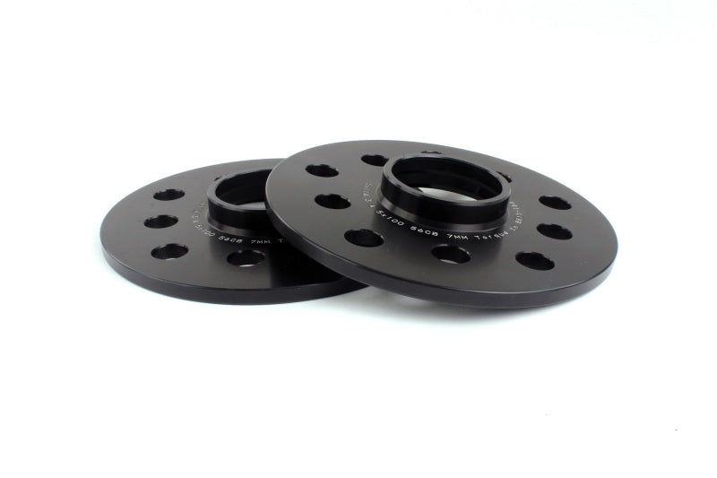 Perrin Subaru 5x114.3/5x100 7mm Slip-On Wheel Spacers - w/ 56mm Hubs/Qty 10 Studs - Perrin Performance PSP-WHL-107BK