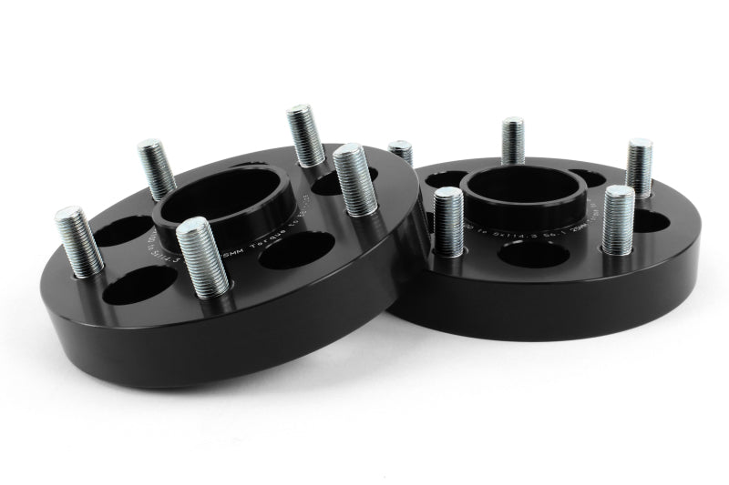 Perrin Wheel Adapter 25mm Bolt-On Type 5x100 to 5x114.3 w/ 56mm Hub (Set of 2) - Perrin Performance PSP-WHL-226BK