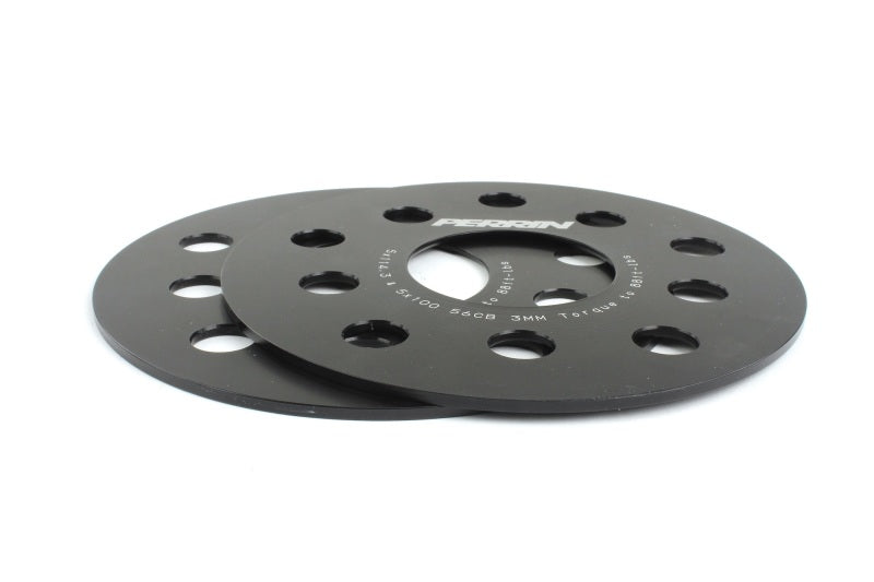 Perrin Subaru 5x114.3/5x100 3mm Slip-On Wheel Spacers - w/ 56mm Hubs (No Studs) - Black Ops Auto Works
