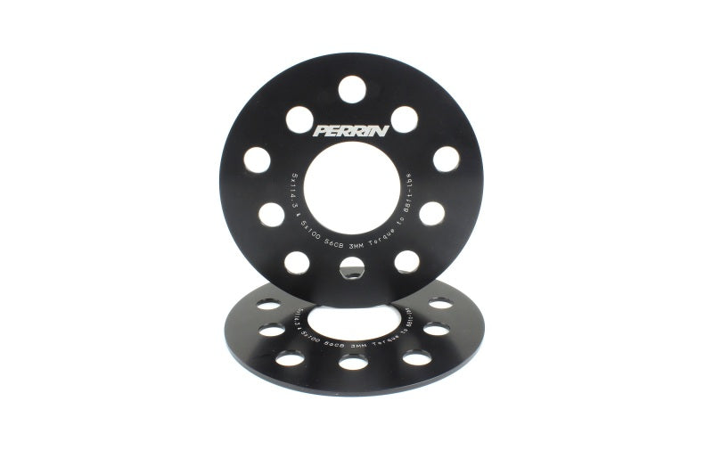 Perrin Subaru 5x114.3/5x100 3mm Slip-On Wheel Spacers - w/ 56mm Hubs (No Studs) - Black Ops Auto Works