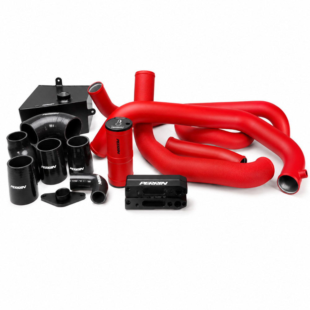 PERRIN red front mount intercooler boost tube kit for 2008-2014 Subaru STI