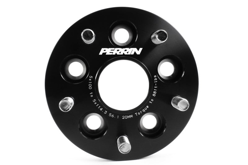 Perrin Wheel Adapter 20mm Bolt-On Type 5x100 to 5x114.3 w/ 56mm Hub (Set of 2) - Black Ops Auto Works