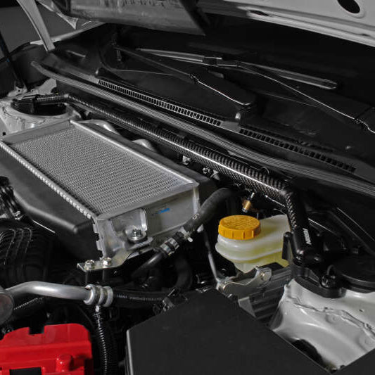 Brace installed on Subaru WRX engine bay