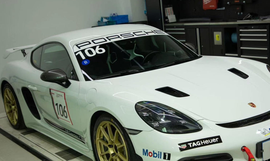 Porsche 911 Wind Deflecting Outer Mirror Triangles-Exterior Trim-Black Ops Auto Works-Carbon Fiber-