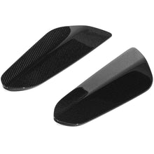 Load image into Gallery viewer, Porsche 991.2 GT3 RS carbon fiber spill plates angled apart so the curved inner faces and weave direction are visible