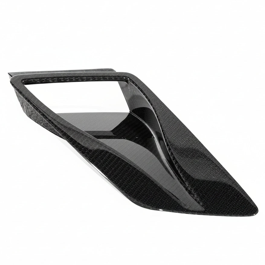 Porsche 991 GT2 RS GT3 RS carbon fiber NACA hood duct, single unit side profile