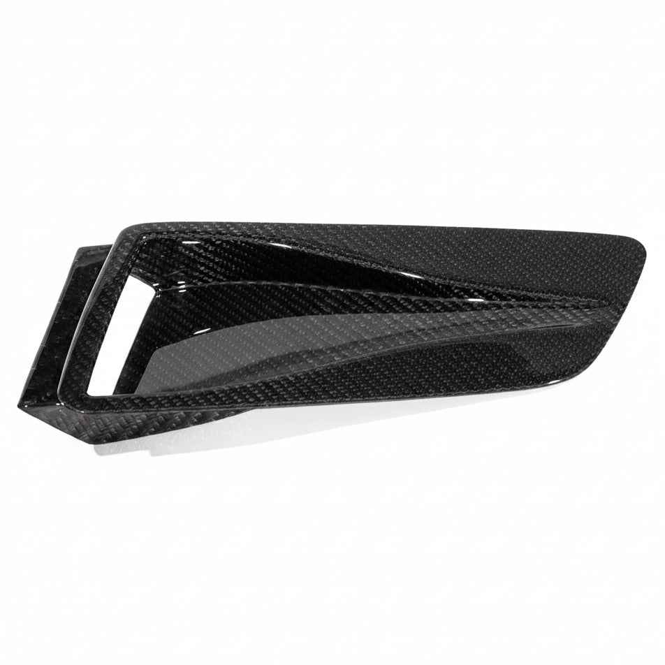 Porsche 991 GT2 RS GT3 RS carbon fiber NACA hood duct, single unit top angled view