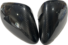 Load image into Gallery viewer, Porsche 992 911 carbon fiber mirror housing pair, front facing product view