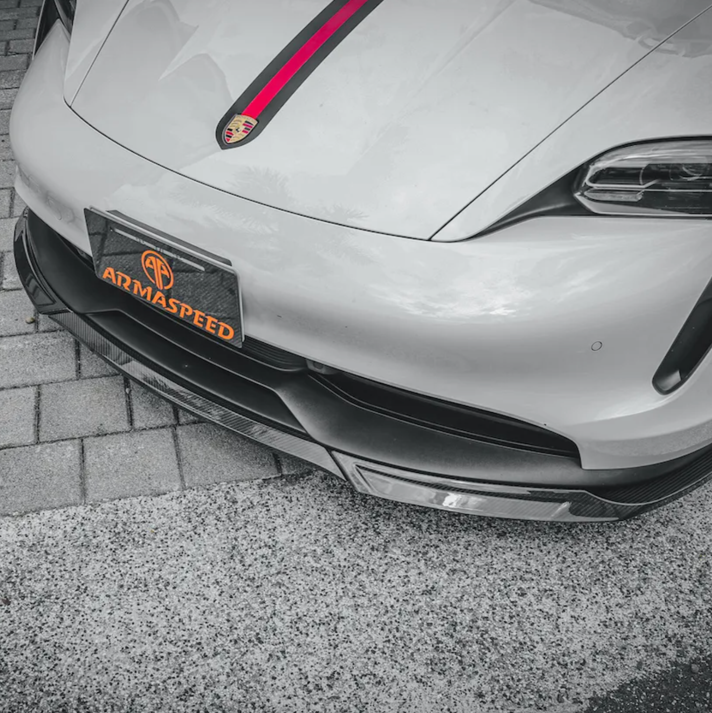 PRO EL カーボン エアロバー Porsche 992 Turbo Wicked Shark Fin Carbon Fiber Spoiler Valance | eBay