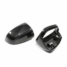Load image into Gallery viewer, Porsche Taycan carbon fiber mirror housing pair, underside mounting clip view