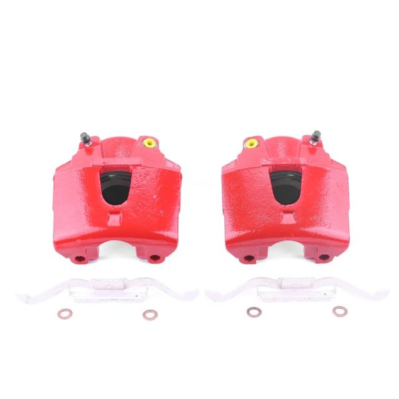 Power Stop 00-02 Dodge Dakota Front Red Calipers w/o Brackets - Pair-PowerStop-PSBS4756