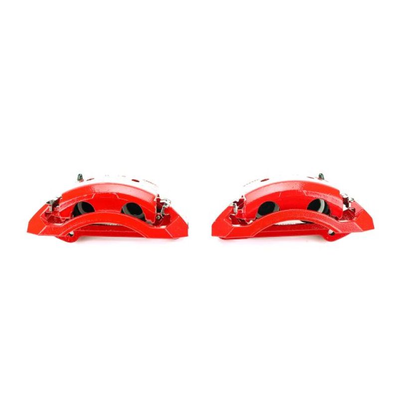 Power Stop 00-02 Dodge Ram 2500 Front Red Calipers w/Brackets - Pair-PowerStop-PSBS4746