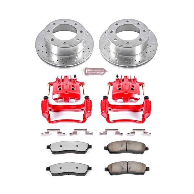PowerStop Power Stop 00-04 Ford F-350 Super Duty Rear Z36 Truck&Tow Kit w/Cals