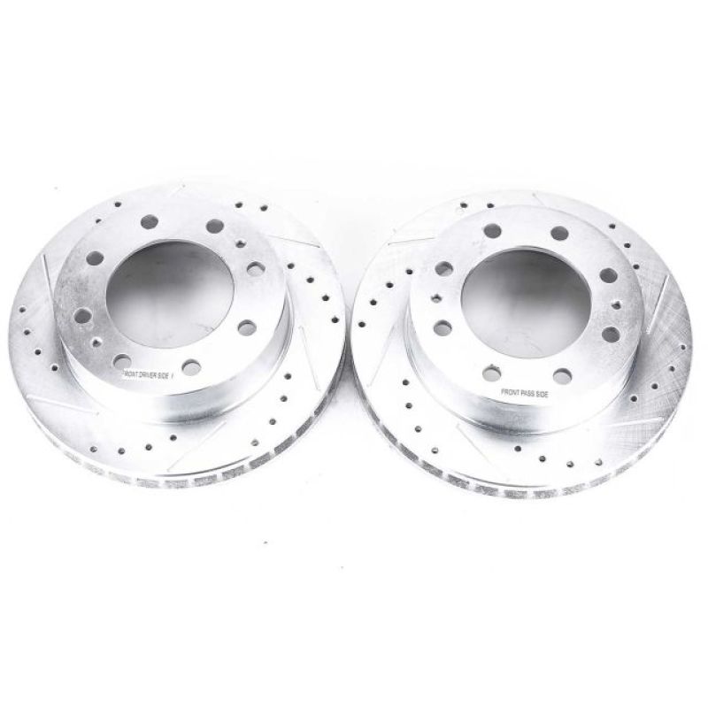 Power Stop 00-05 Cadillac DeVille Front Evolution Drilled & Slotted Rotors - Pair-PowerStop-PSBAR8642XPR