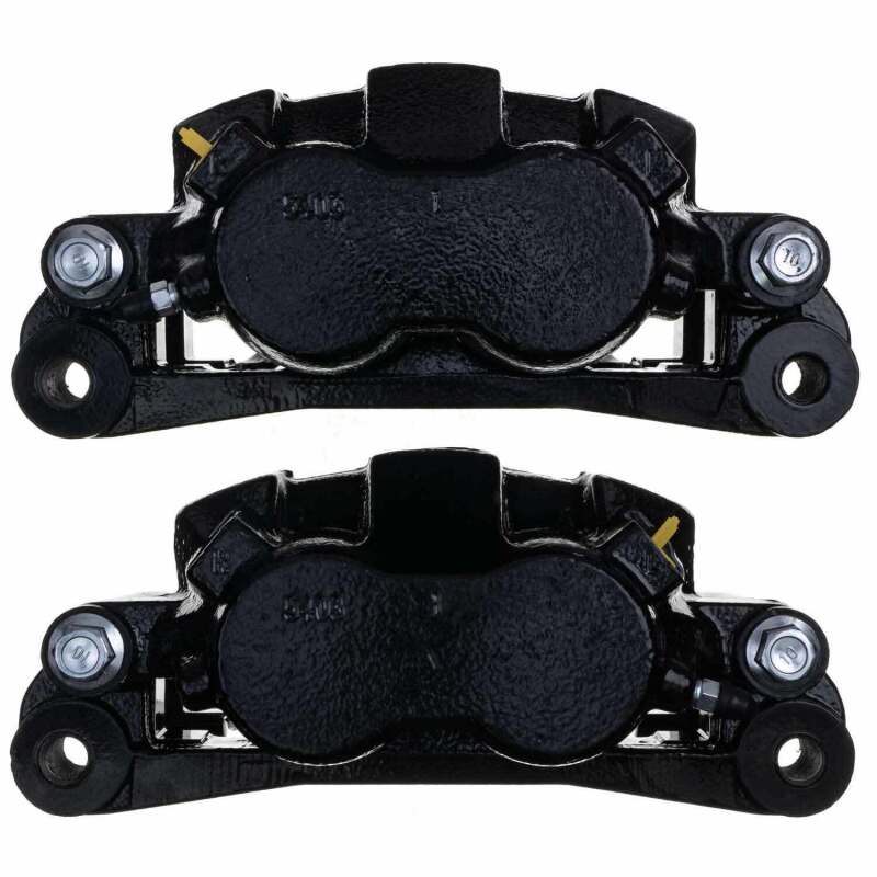 Power Stop 00-05 Ford Excursion Front Black Caliper - Pair w/Bracket-PowerStop-PSBS4790BLK