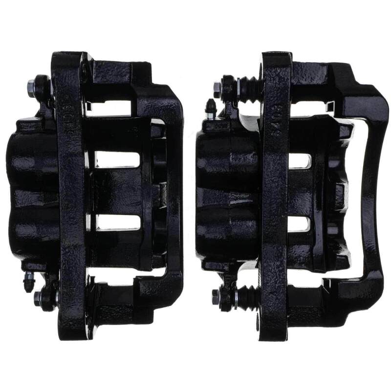 Power Stop 00-05 Ford Excursion Front Black Caliper - Pair w/Bracket-PowerStop-PSBS4790BLK
