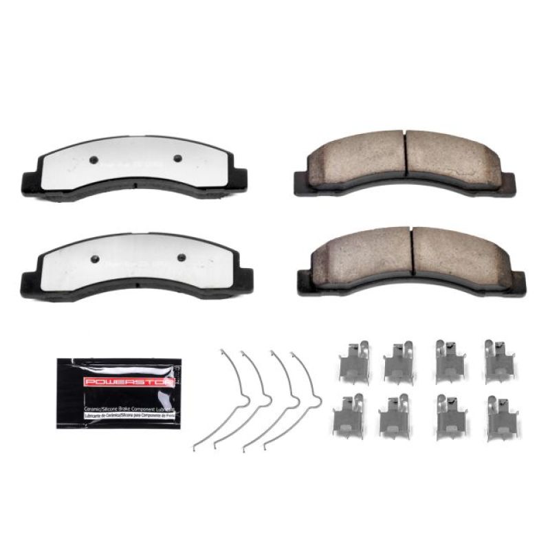 Power Stop 00-05 Ford Excursion Front Z36 Truck & Tow Brake Pads w/Hardware-PowerStop-PSBZ36-756