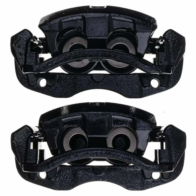 Power Stop 00-05 Ford Excursion Rear Black Caliper - Pair w/Bracket-PowerStop-PSBS4752BLK