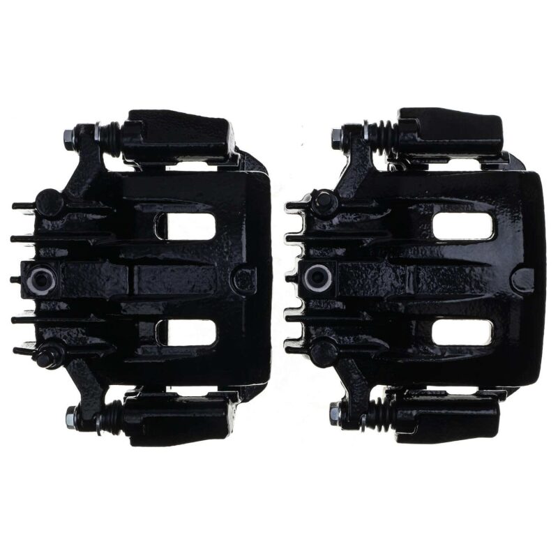 Power Stop 00-05 Ford Excursion Rear Black Caliper - Pair w/Bracket-PowerStop-PSBS4752BLK