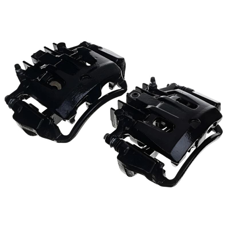 Power Stop 00-05 Ford Excursion Rear Black Caliper - Pair w/Bracket-PowerStop-PSBS4752BLK