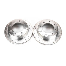 Load image into Gallery viewer, Power Stop 00-05 Ford Excursion Rear Evolution Drilled &amp; Slotted Rotors - Pair-PowerStop-PSBAR8571XPR