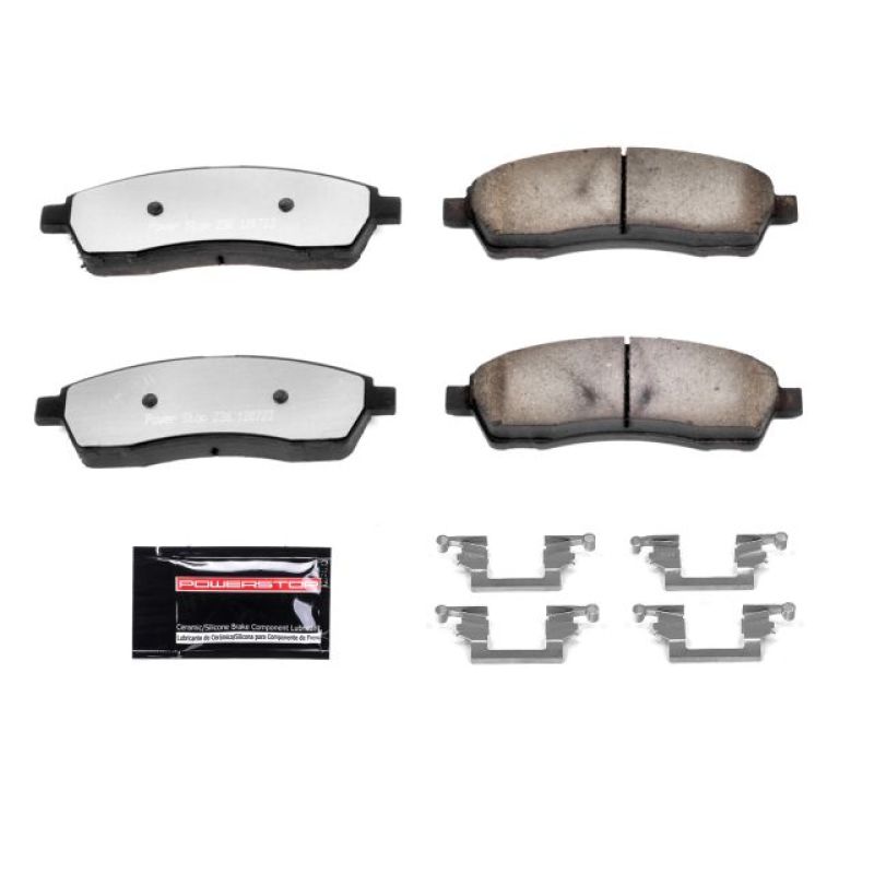 Power Stop 00-05 Ford Excursion Rear Z36 Truck & Tow Brake Pads w/Hardware-PowerStop-PSBZ36-757