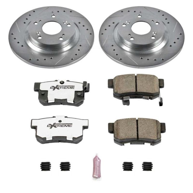 Power Stop 00-09 Honda S2000 Rear Z26 Street Warrior Brake Kit-PowerStop-PSBK2310-26