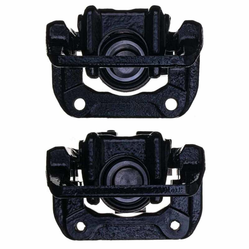 Power Stop 01-03 Acura CL Rear Black Caliper - Pair w/Bracket-PowerStop-PSBS2588BLK
