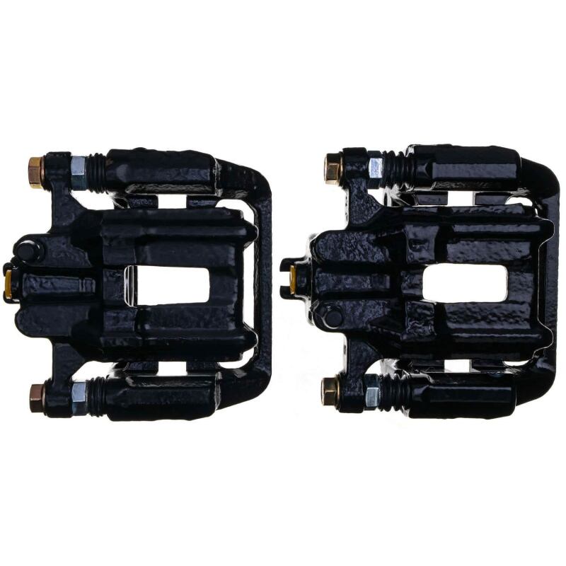 Power Stop 01-03 Acura CL Rear Black Caliper - Pair w/Bracket-PowerStop-PSBS2588BLK