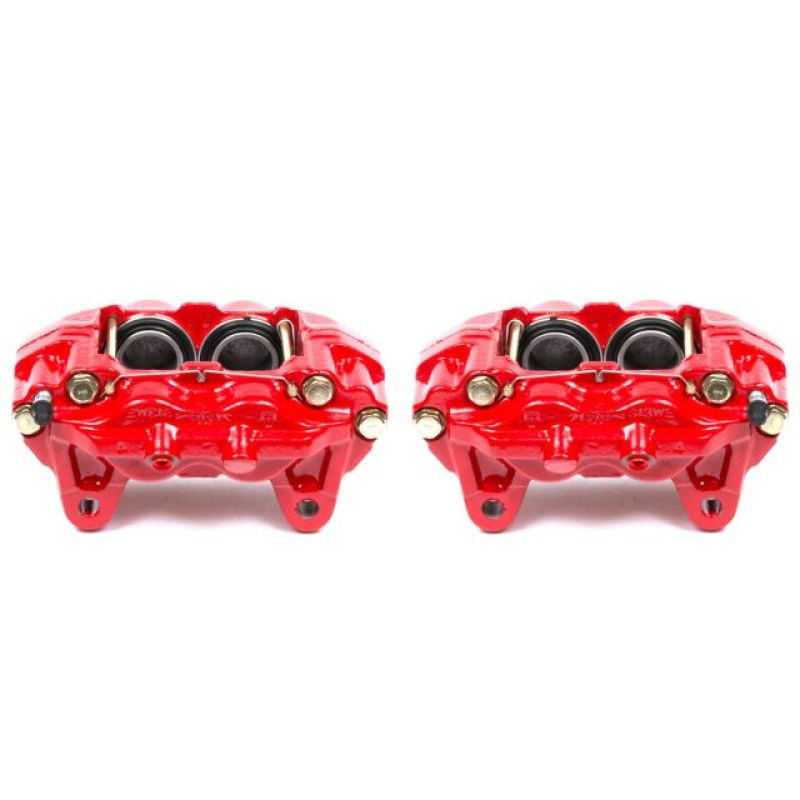Power Stop 01-03 Toyota Sequoia Front Red Calipers w/o Brackets - Pair-PowerStop-PSBS2632
