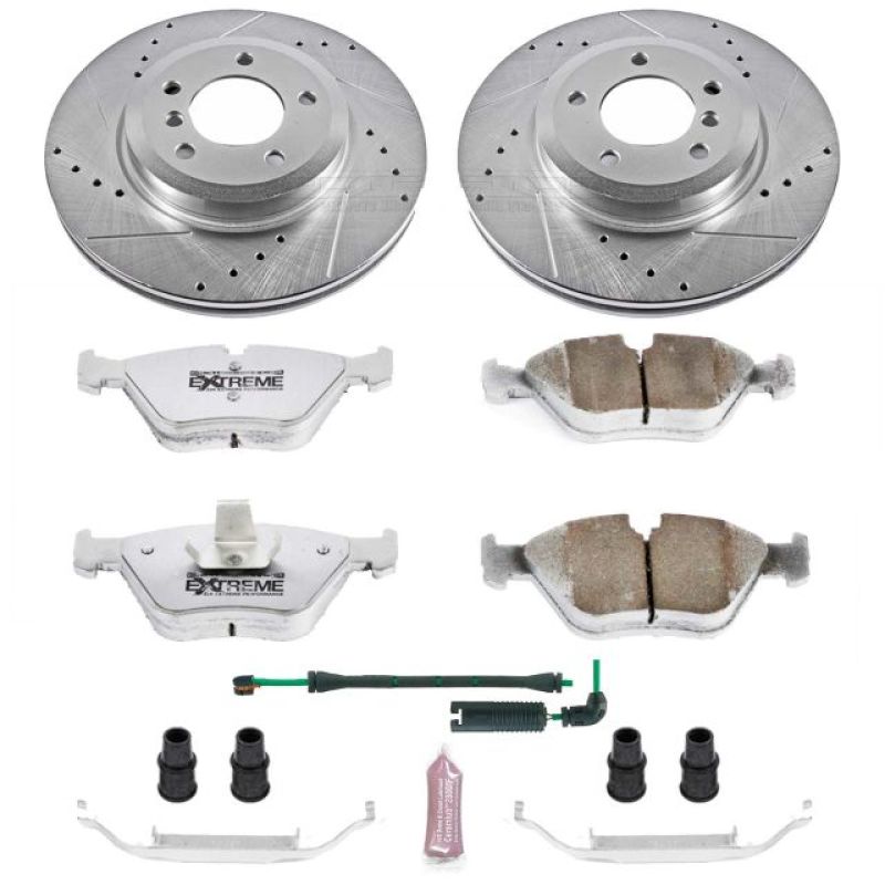 Power Stop 01-06 BMW 330Ci Front Z26 Street Warrior Brake Kit-PowerStop-PSBK933-26