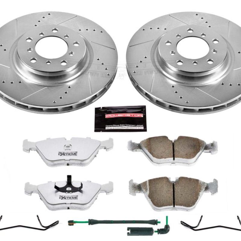 Power Stop 01-06 BMW M3 Front Z26 Street Warrior Brake Kit-PowerStop-PSBK2903-26