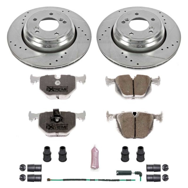Power Stop 01-06 BMW M3 Rear Z26 Street Warrior Brake Kit-PowerStop-PSBK5732-26