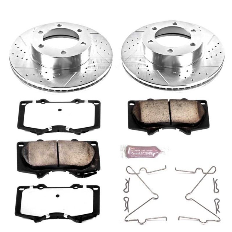 Power Stop 01-07 Toyota Sequoia Front Z36 Truck & Tow Brake Kit-PowerStop-PSBK2324-36
