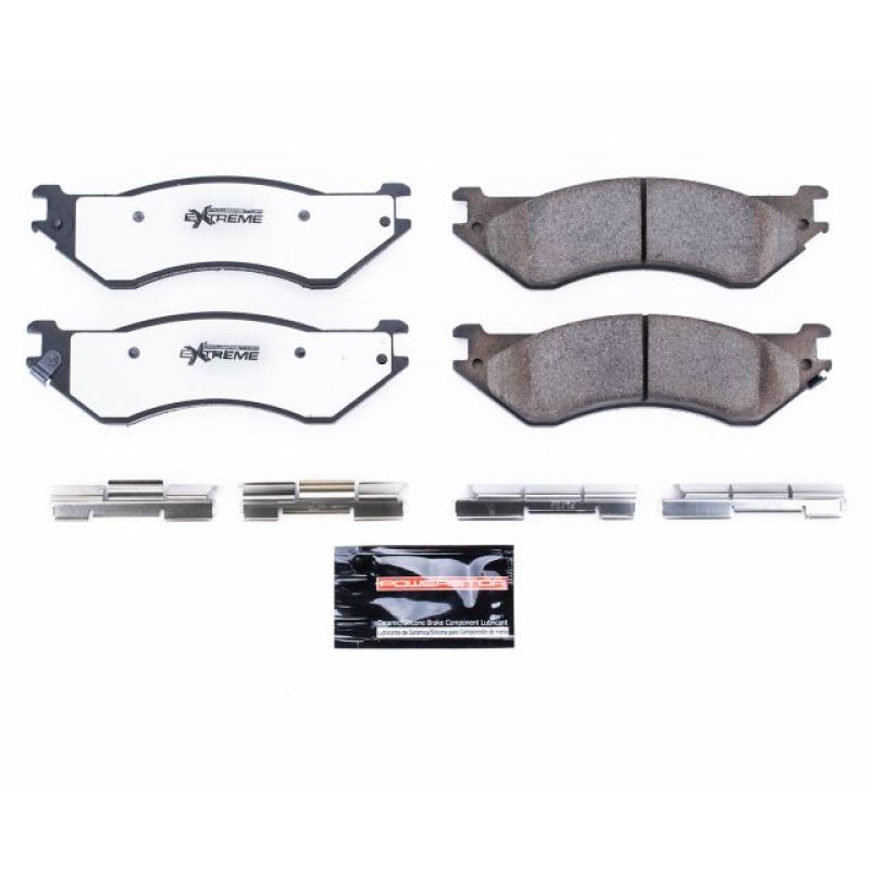 Power Stop 01-08 Dodge Ram 2500 Rear Z36 Truck & Tow Brake Pads w/Hardware-PowerStop-PSBZ36-702A