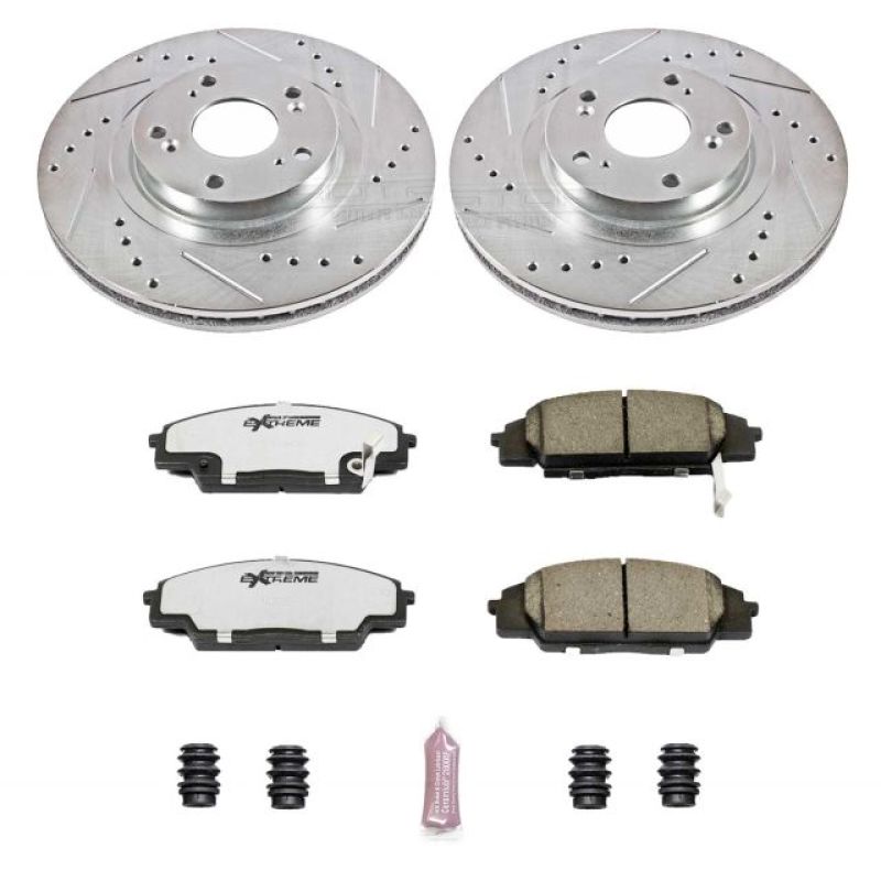 Power Stop 02-06 Acura RSX Front Z26 Street Warrior Brake Kit - Black Ops Auto Works