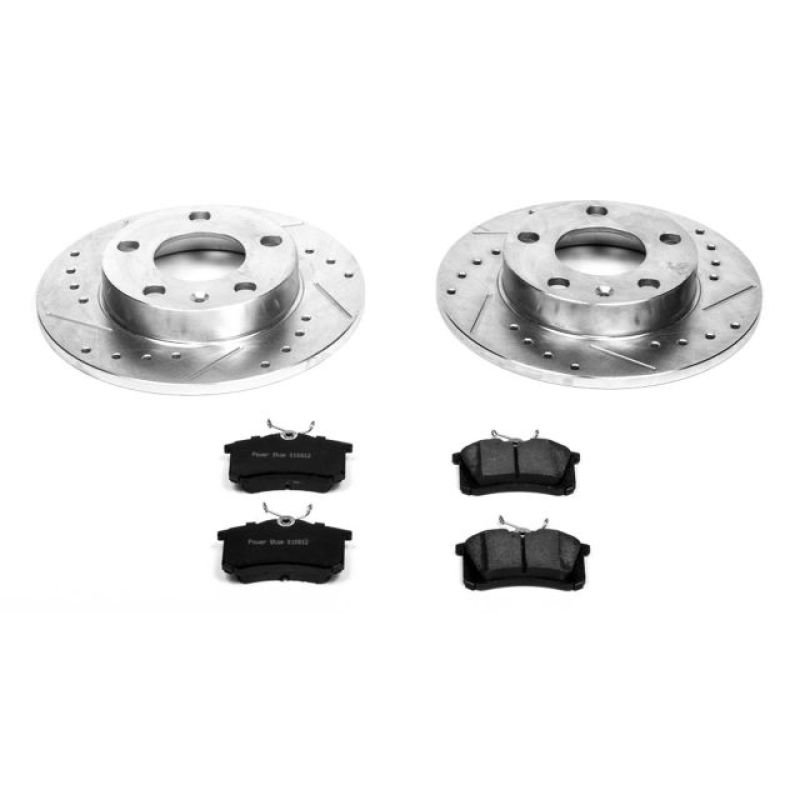 Power Stop 02-06 Audi A4 Rear Z23 Evolution Sport Brake Kit-PowerStop-PSBK3129