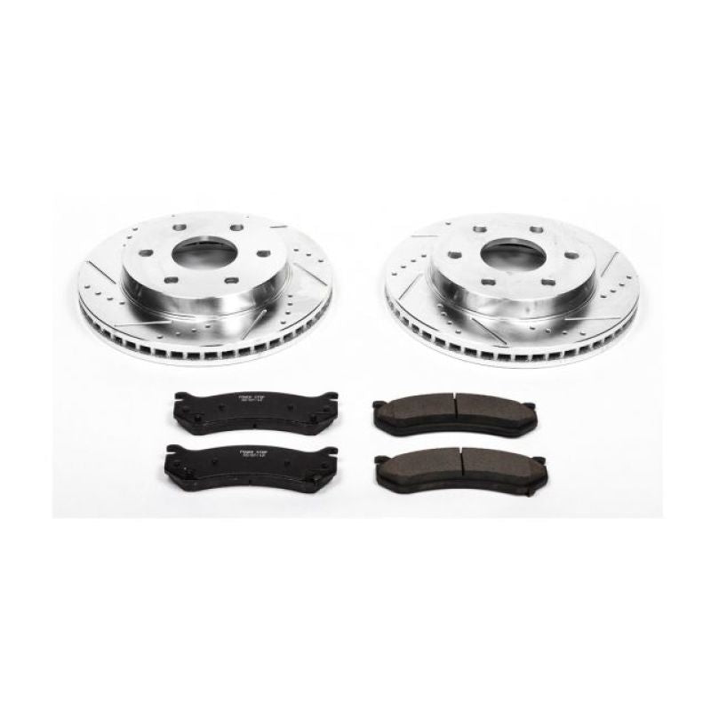 Power Stop 02-06 Cadillac Escalade Front Z23 Evolution Sport Brake Kit - Black Ops Auto Works