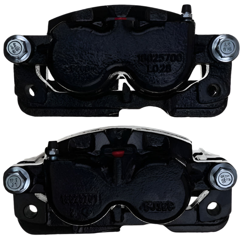 Power Stop 02-06 Cadillac Escalade Front/Rear Black Caliper - Pair w/Bracket-PowerStop-PSBS4728BLK