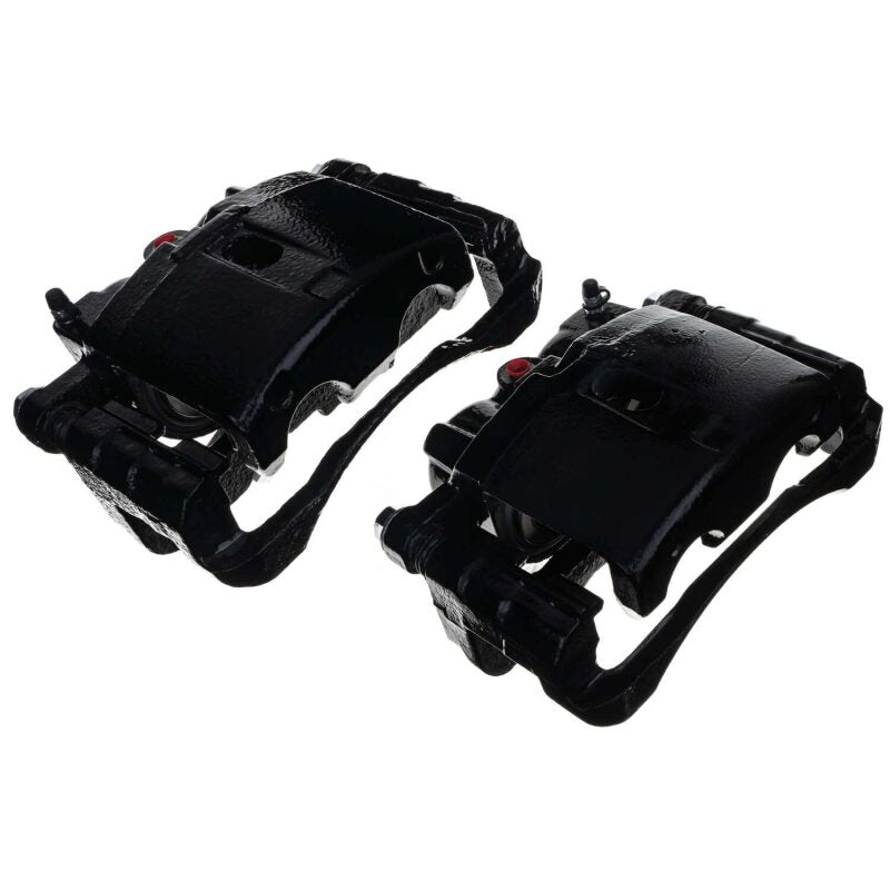 Power Stop 02-06 Cadillac Escalade Front/Rear Black Caliper - Pair w/Bracket-PowerStop-PSBS4728BLK