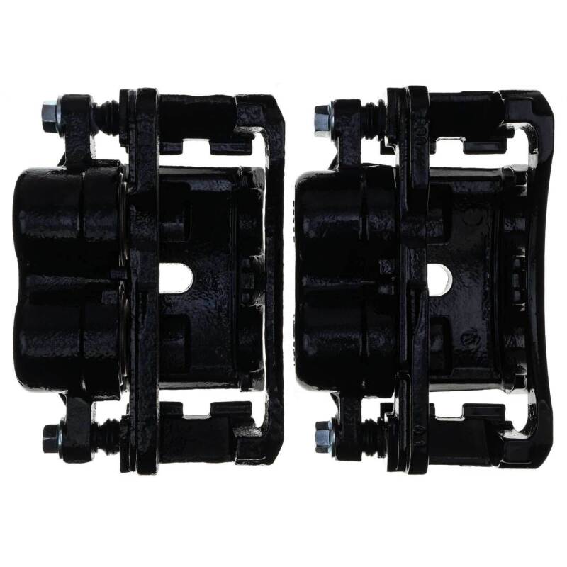 Power Stop 02-06 Cadillac Escalade Front/Rear Black Caliper - Pair w/Bracket-PowerStop-PSBS4728BLK