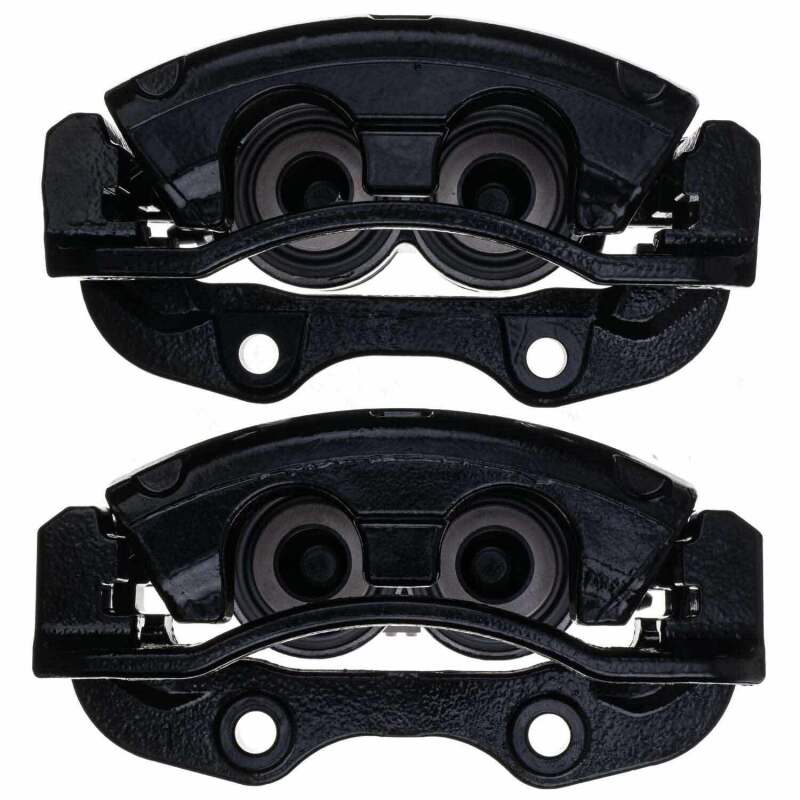 Power Stop 02-06 Cadillac Escalade Rear Black Caliper - Pair w/Bracket-PowerStop-PSBS4764BLK